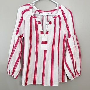 Gap Striped Peasant Blouse